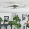 Danor Plafoniera LED Nichel opaco, 1-Luce