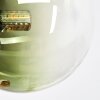 Chehalis Plafoniera, Lampada a sfera 27 cm Blu, Cromo, Verde, Chiaro, Ramato, Grigio fumo, 4-Luci