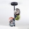 Chehalis Plafoniera, Lampada a sfera 27 cm Blu, Cromo, Verde, Chiaro, Ramato, Grigio fumo, 4-Luci