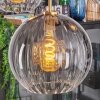 Koyoto Lampadario a sospensione, Lampada a sfera, Lampada a sospensione Oro, Nero, 5-Luci