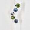 Gastor Lampada a sfera, Lampada da terra 33 cm Blu, Cromo, Verde, Grigio fumo, 5-Luci