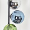 Gastor Lampada a sfera, Lampada da terra 34 cm Blu, Cromo, Verde, Grigio fumo, 6-Luci
