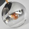Gastor Plafoniera, Lampada a sfera Ottone, Nero, 5-Luci
