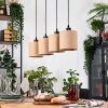 Soungou Lampadario a sospensione, Lampada a sospensione Écru, Nero, 4-Luci