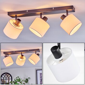 Bassagoda Plafoniera, Faretto da soffitto Nero, 3-Luci