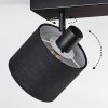 Bassagoda Plafoniera, Faretto da soffitto Nero, 3-Luci