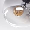 Gastor Plafoniera, Lampada a sfera 25 cm Chiaro, Grigio fumo, 3-Luci