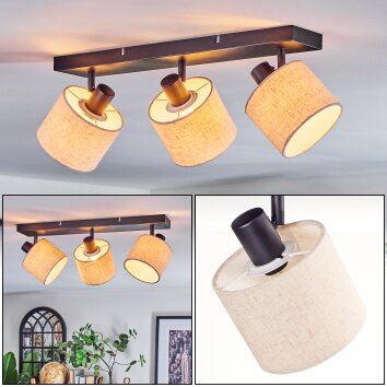 Bassagoda Plafoniera, Faretto da soffitto Nero, 3-Luci