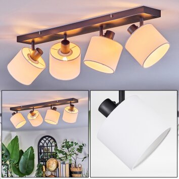 Bassagoda Plafoniera, Faretto da soffitto Nero, 4-Luci