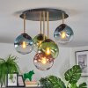 Gastor Plafoniera, Lampada a sfera Ottone, Nero, 5-Luci