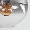 Gastor Plafoniera, Lampada a sfera Chiaro, Grigio fumo, 5-Luci