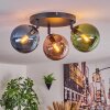 Gastor Plafoniera, Lampada a sfera Blu, Verde, Ramato, 3-Luci