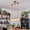 Bassagoda Lampadario a sospensione, Lampada a sospensione Écru, Nero, 3-Luci