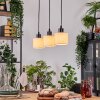 Bassagoda Lampadario a sospensione, Lampada a sospensione Écru, Nero, 3-Luci