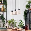 Bassagoda Lampadario a sospensione, Lampada a sospensione Écru, Nero, 3-Luci