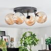 Chehalis Plafoniera, Lampada a sfera 30 cm Ambrato, 4-Luci