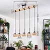 Koyoto Lampadario a sospensione, Lampada a sfera, Lampada a sospensione Écru, Nero, 5-Luci