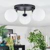Chehalis Plafoniera, Lampada a sfera 25 cm Bianco, 3-Luci