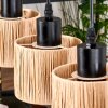 Granja Lampadario a sospensione, Lampada a sospensione Écru, Nero, 3-Luci