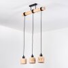 Granja Lampadario a sospensione, Lampada a sospensione Écru, Nero, 3-Luci