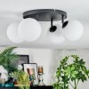 Chehalis Plafoniera, Lampada a sfera 30 cm Bianco, 4-Luci
