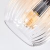 Koyoto Plafoniera, Lampada a sfera Ambrato, Chiaro, 3-Luci
