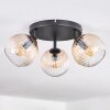 Koyoto Plafoniera, Lampada a sfera Ambrato, Chiaro, 3-Luci