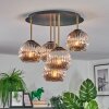 Ripoll Plafoniera, Lampada a sfera Ottone, Nero, 5-Luci