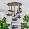 Ripoll Plafoniera, Lampada a sfera Ottone, Nero, 5-Luci
