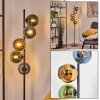 Koyoto Lampada a sfera, Lampada da terra 32 cm Blu, Oro, Verde, 5-Luci