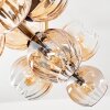 Koyoto Plafoniera, Lampada a sfera Oro, Nero, 10-Luci
