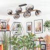 Koyoto Plafoniera, Lampada a sfera Oro, Nero, 10-Luci