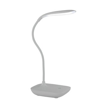 Wofi COLLO Lampada da Tavolo LED Argento, 1-Luce
