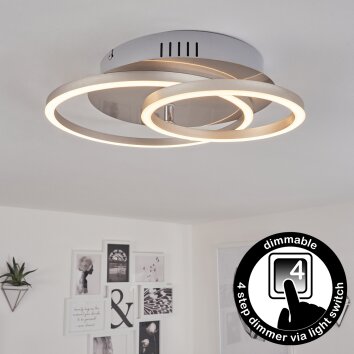 Mohlin Plafoniera LED Nichel opaco, 1-Luce
