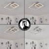 Buren Plafoniera LED Nichel opaco, 1-Luce