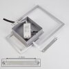 Buren Plafoniera LED Nichel opaco, 1-Luce