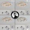 Buren Plafoniera LED Nichel opaco, 1-Luce