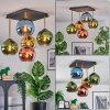 Koyoto Plafoniera, Lampada a sfera Oro, Nero, 5-Luci