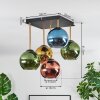 Koyoto Plafoniera, Lampada a sfera Oro, Nero, 5-Luci