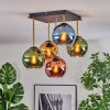 Koyoto Plafoniera, Lampada a sfera Oro, Nero, 5-Luci