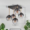 Koyoto Plafoniera, Lampada a sfera Oro, Nero, 5-Luci