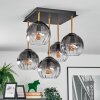 Koyoto Plafoniera, Lampada a sfera Oro, Nero, 5-Luci