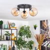Koyoto Plafoniera, Lampada a sfera Ambrato, 3-Luci