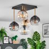 Koyoto Plafoniera, Lampada a sfera Oro, Nero, 5-Luci