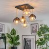 Koyoto Plafoniera, Lampada a sfera Oro, Nero, 5-Luci