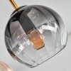 Koyoto Plafoniera, Lampada a sfera Oro, Nero, 5-Luci