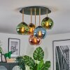 Koyoto Plafoniera, Lampada a sfera 45 cm Ottone, Nero, 5-Luci