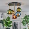 Koyoto Plafoniera, Lampada a sfera 45 cm Ottone, Nero, 5-Luci