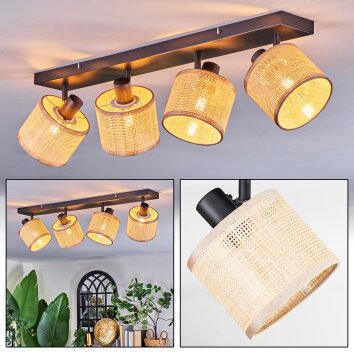 Sabadim Plafoniera, Faretto da soffitto Nero, 4-Luci