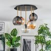 Koyoto Plafoniera, Lampada a sfera 45 cm Ottone, Nero, 5-Luci